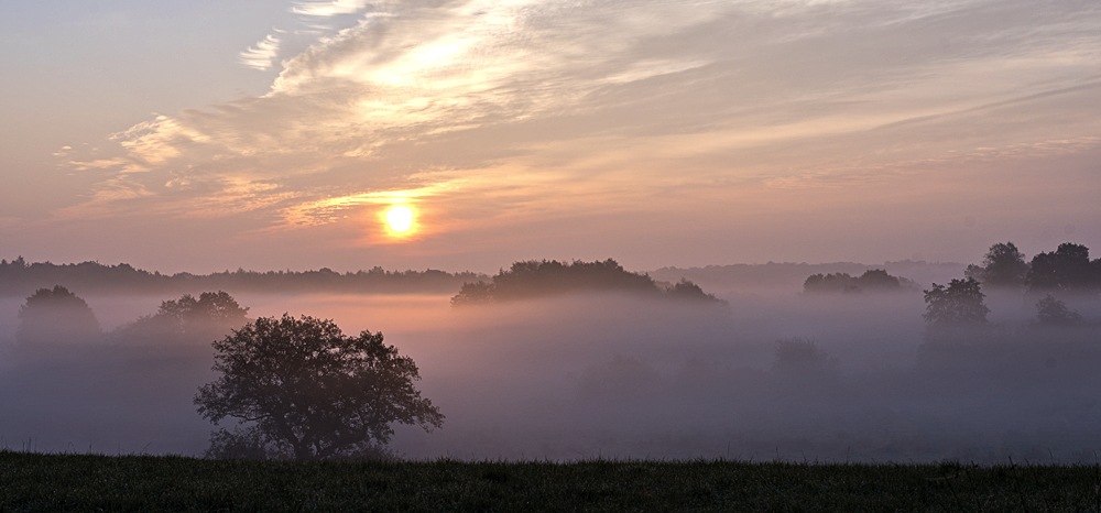 Oktobermorgen über dem Eidertal