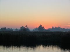 Oktobernebel am Sneeker Meer, Friesland