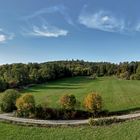 Oktoberpano mit Wolkenkringeln