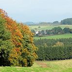 Oktoberpanorama aus dem Oberbergischen Land