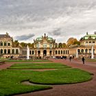 Oktoberwetter über dem Dresdner Zwinger