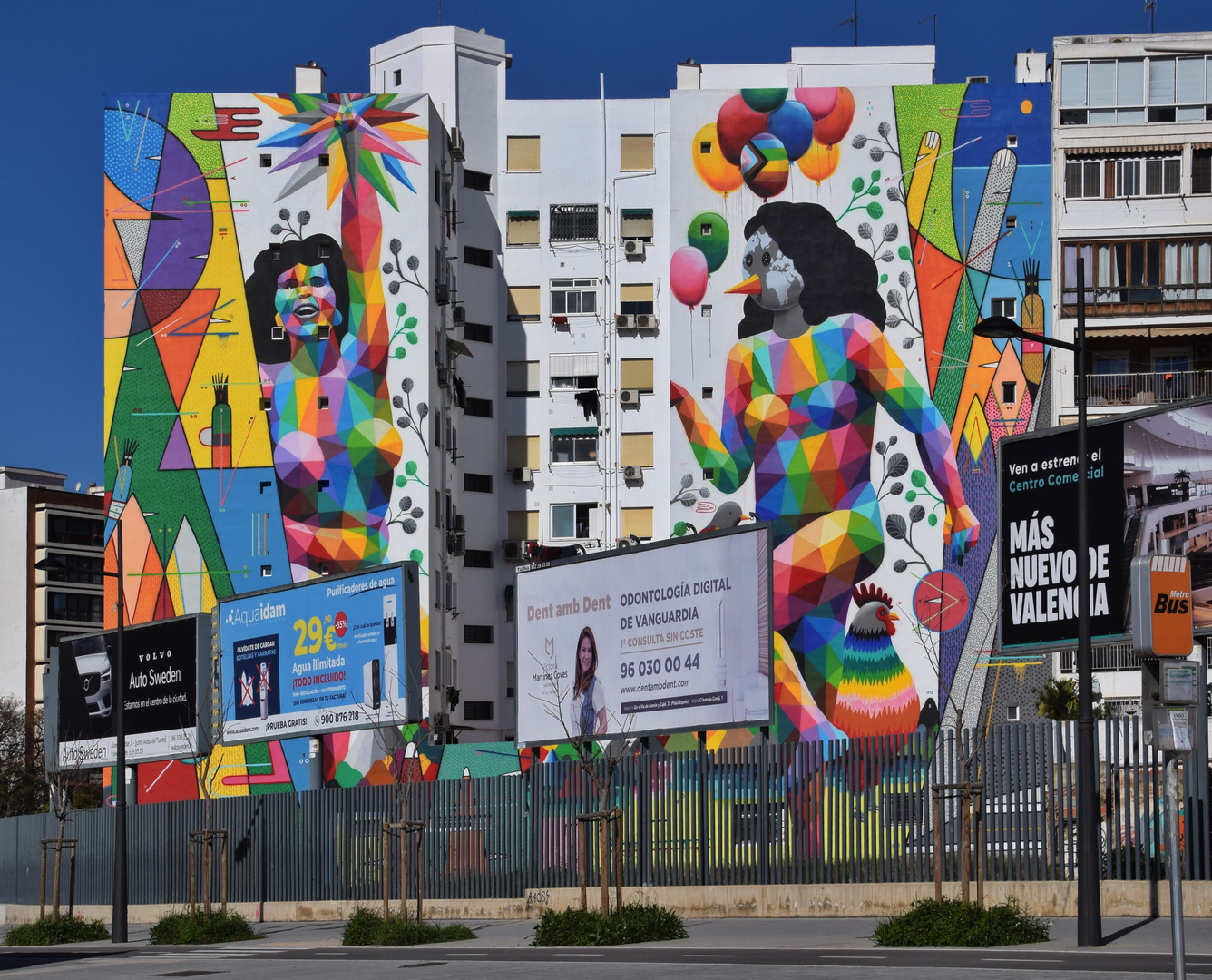 Okuda Graffiti in Valencia