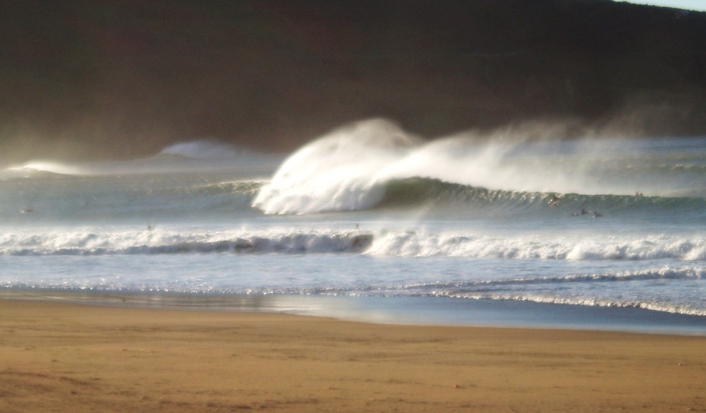 Olas en Somorrostro.