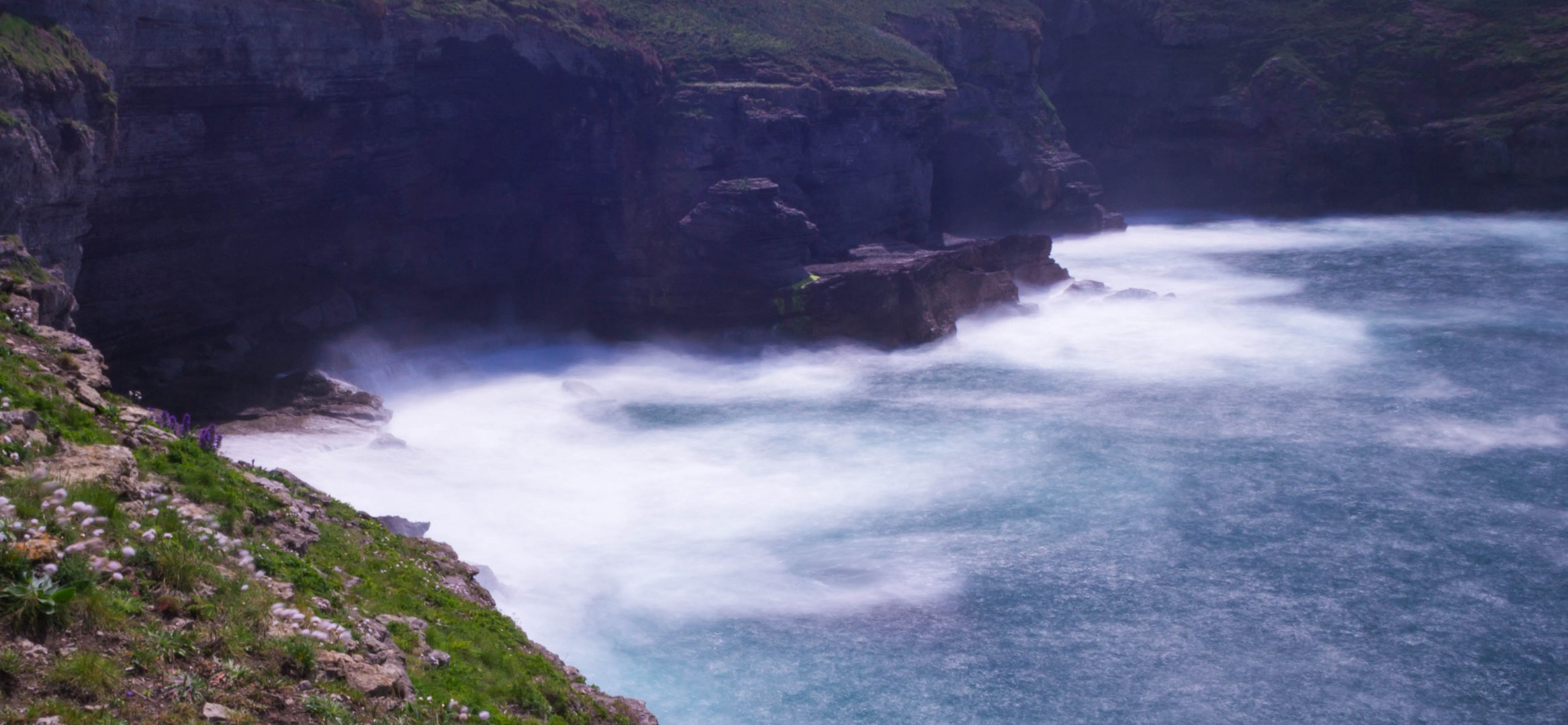 Olas espumosas