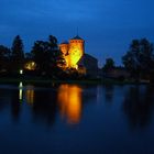 Olavinlinna Castle by night