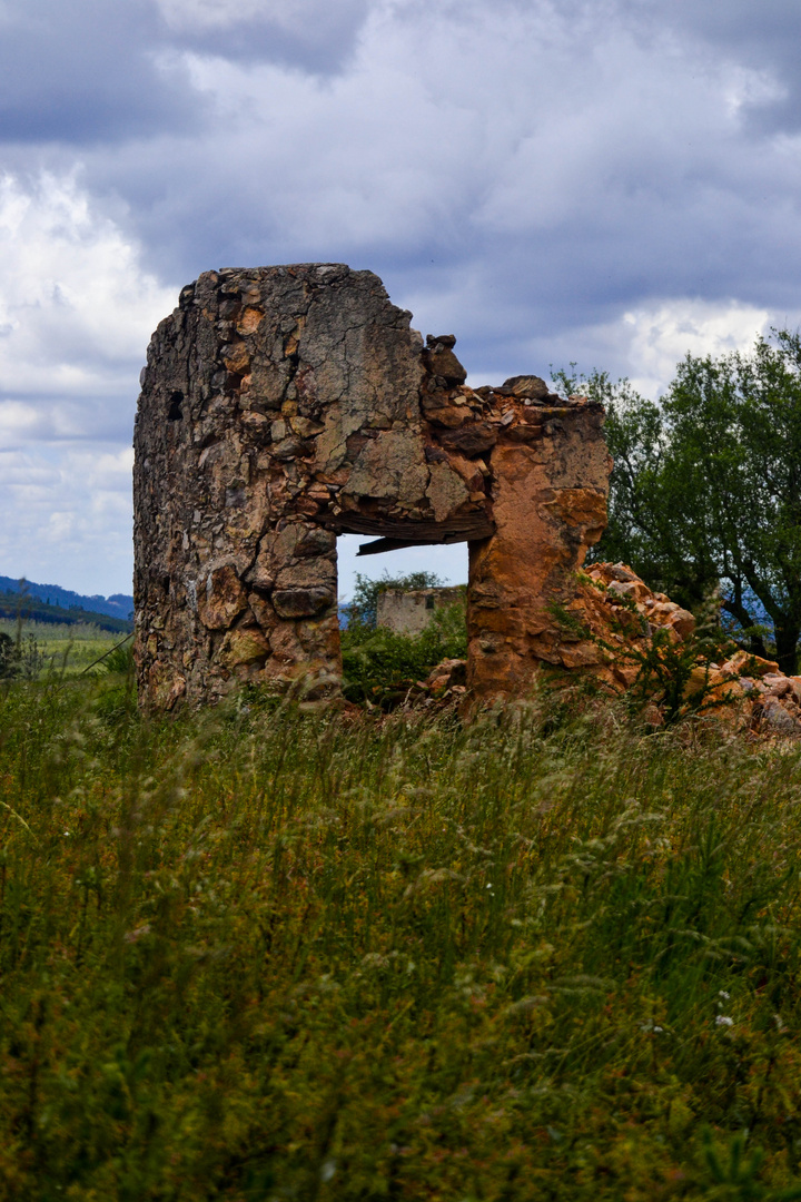 Old and Broken Windmill