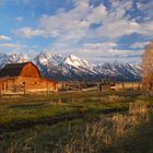 Old Barn im Grand Teton NP kurz nach dem Sonnenaufgang Ende Mai 2010