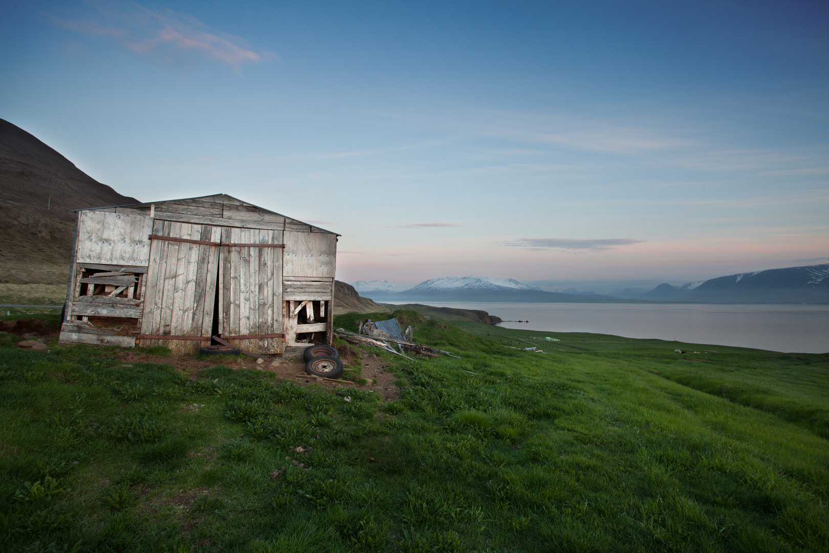 Old bran in Eyjafjörður