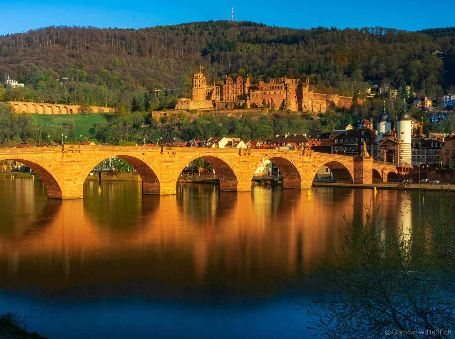 Old Bridge enlightened in the evening sun