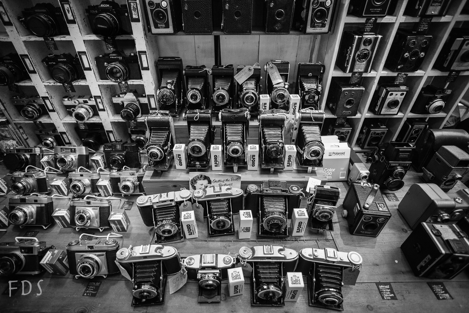 Old cameras, Camden, London