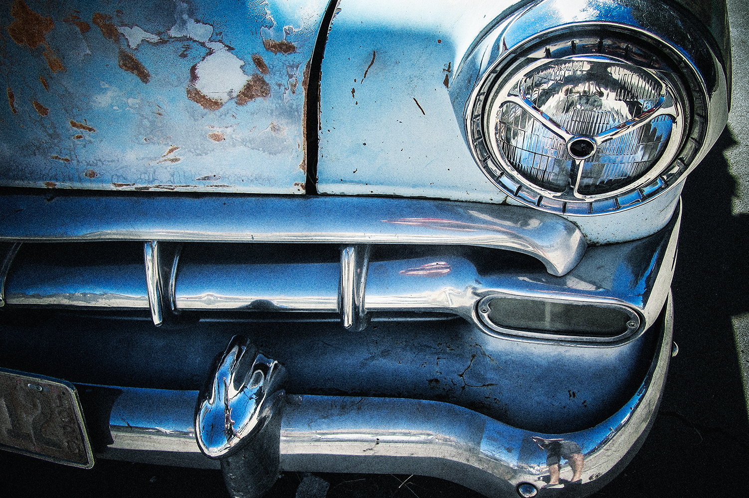 Old Car Blue