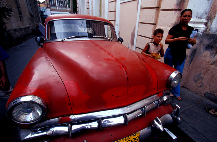 Old Car in Santiago de Cuba