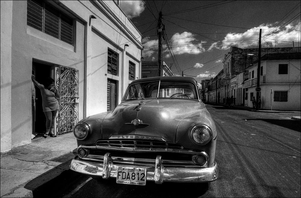 old car with its prowd owner