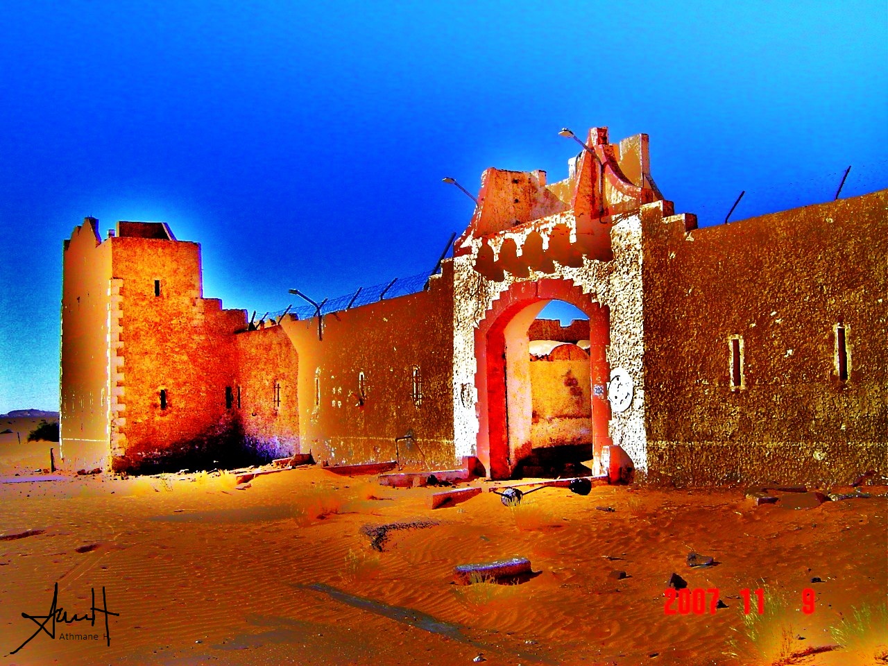 Old Castle Sahara Of Algeria