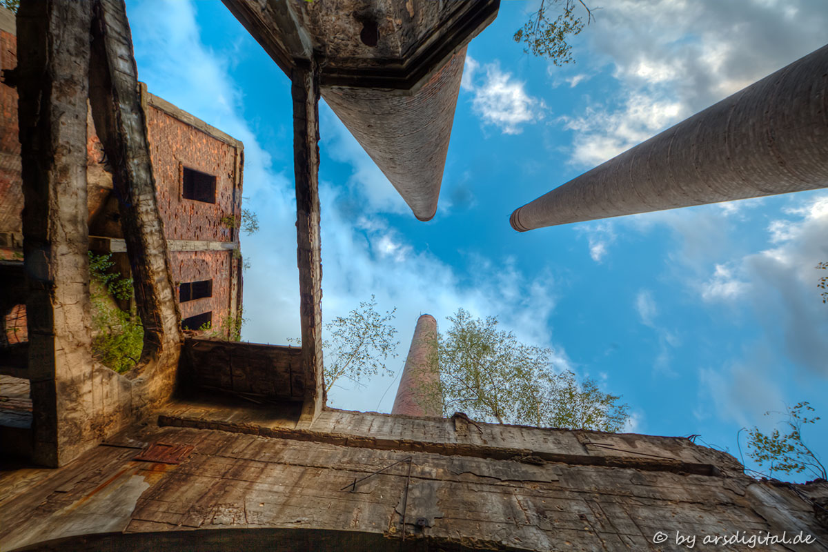 Old cement works in Grodziec/Bedzin