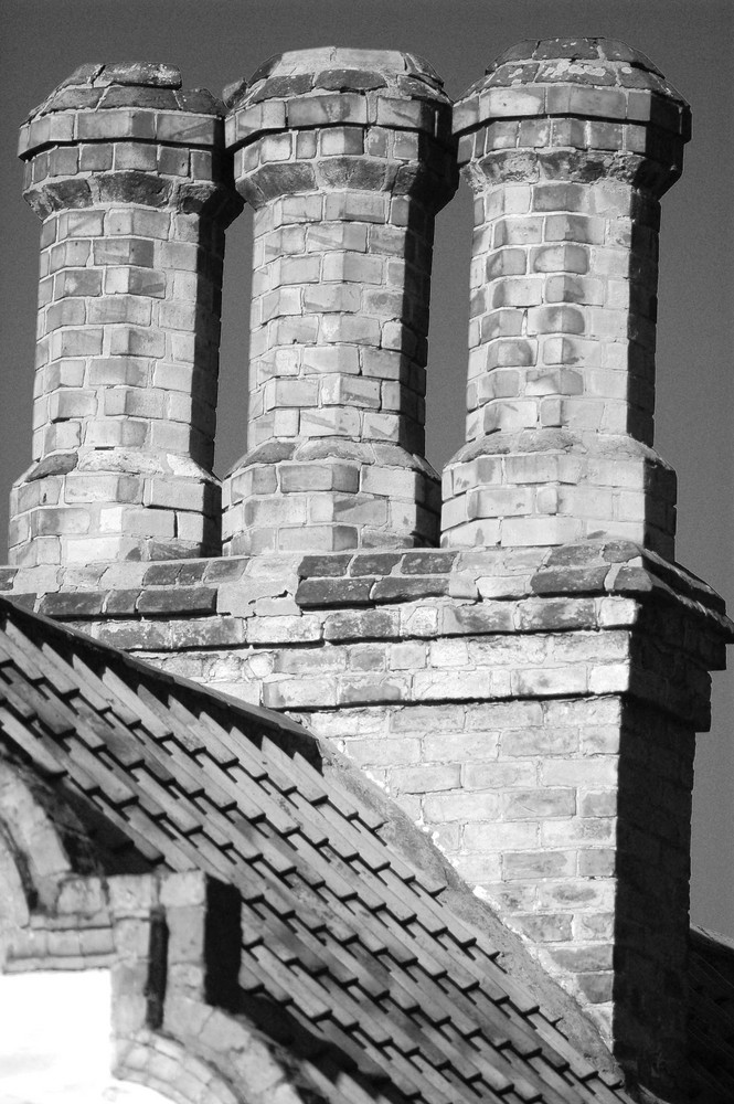 Old chimneys, Cleethorpes, UK