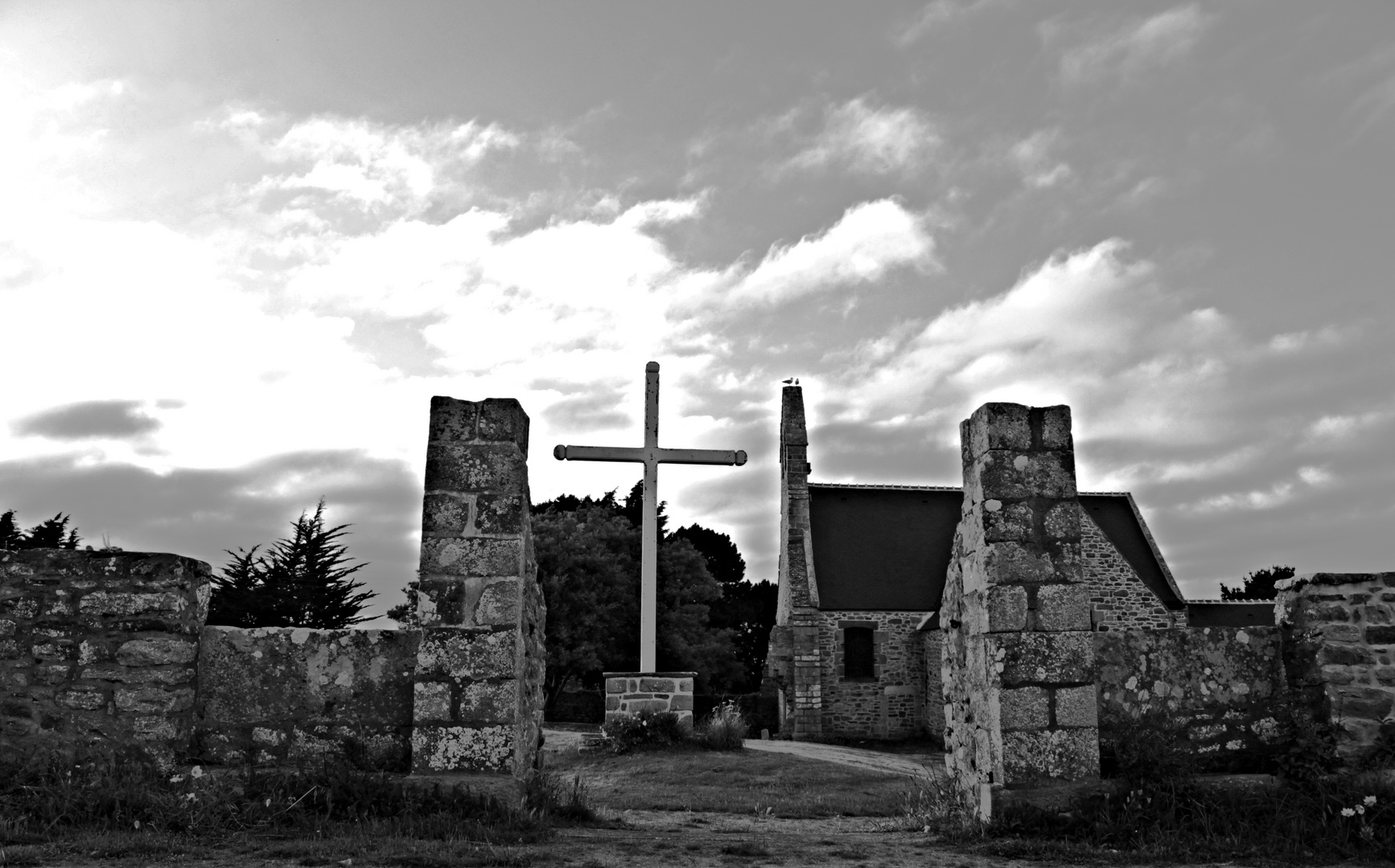 Old Church somewhere at the coast 