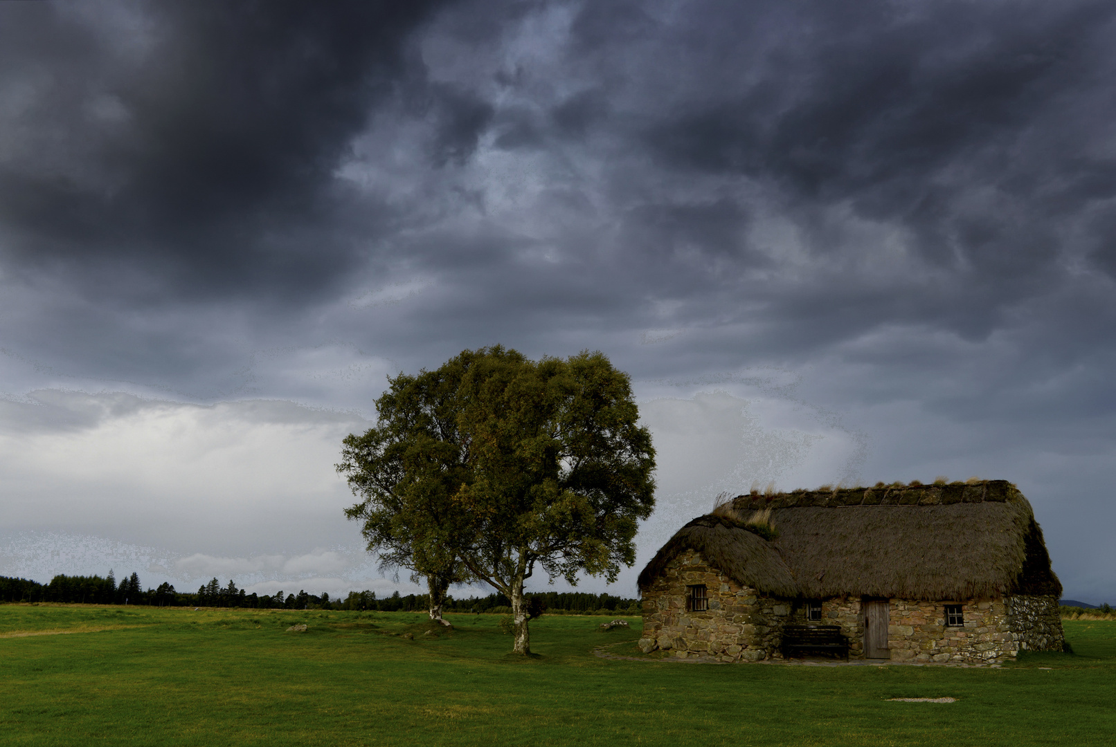 Old cottage in Culloden Battlefield