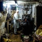 Old Delhi; Man at work