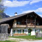 Old farm house in the Alps