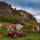 Old farmhouses with barns near Selfoss