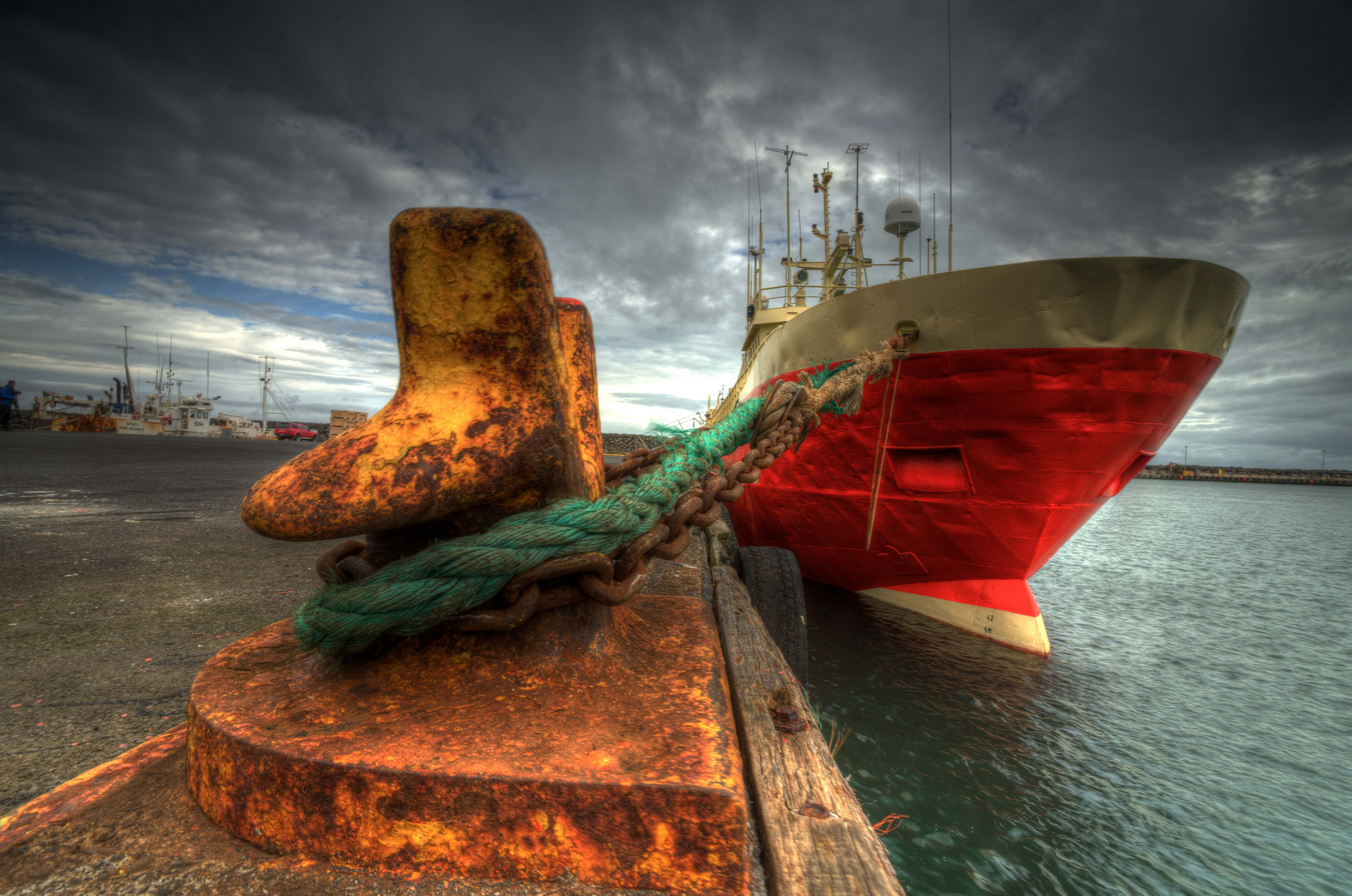 old fisher ship Iceland