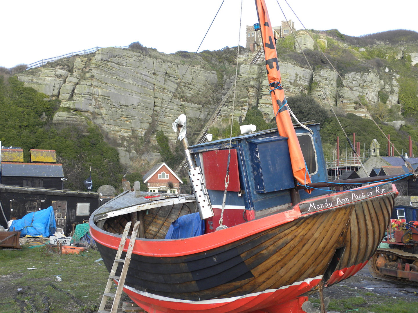 Old fishing boat.Hastings.East Sussex.England