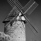 Old French wooden wind-mill