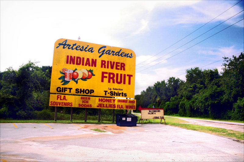 Old Fruit Sign