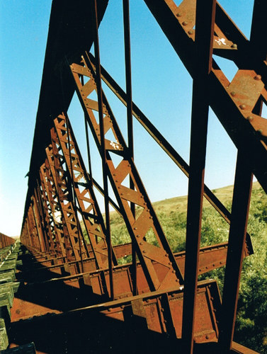 old Ghan bridge @ Algebuckina on the Oodnadatta track