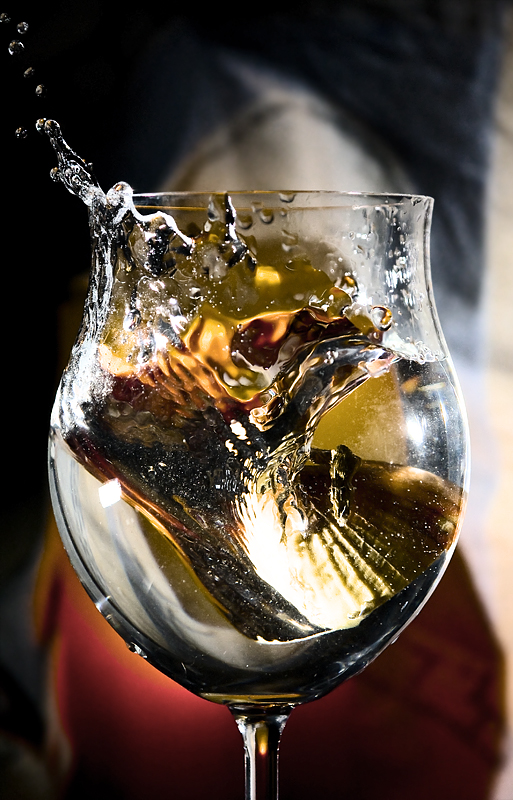 old half onion into a glas of water