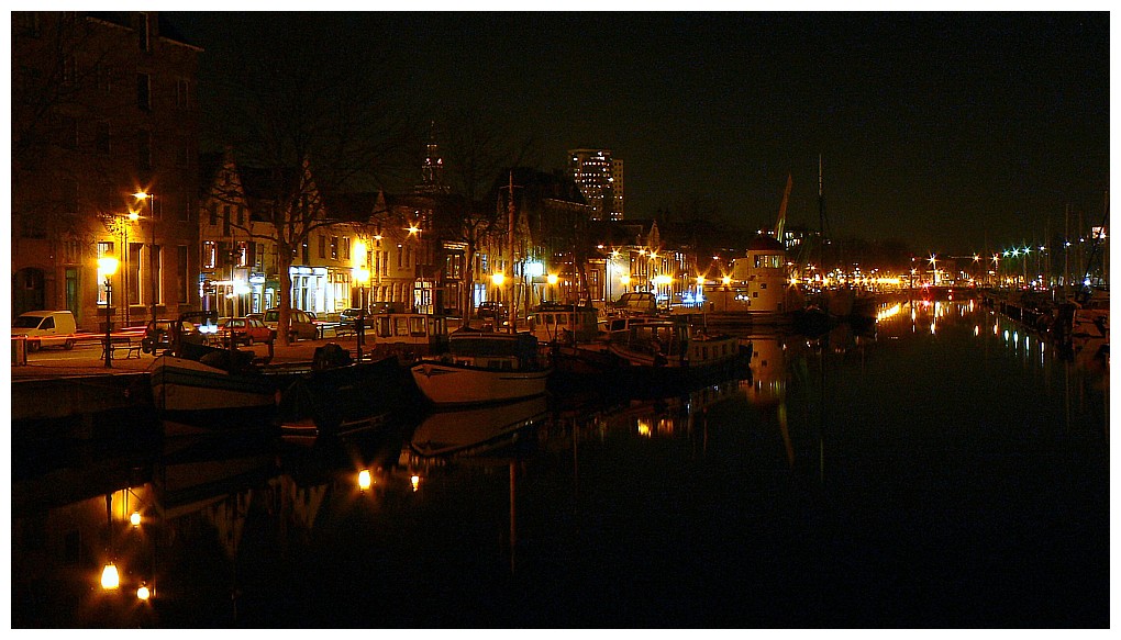 Old harbour Vlaardingen, Netherlands