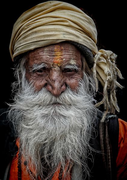 old hindu pilgrim