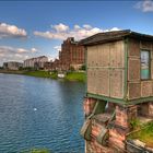 old hut at the river