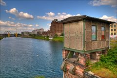 old hut at the river