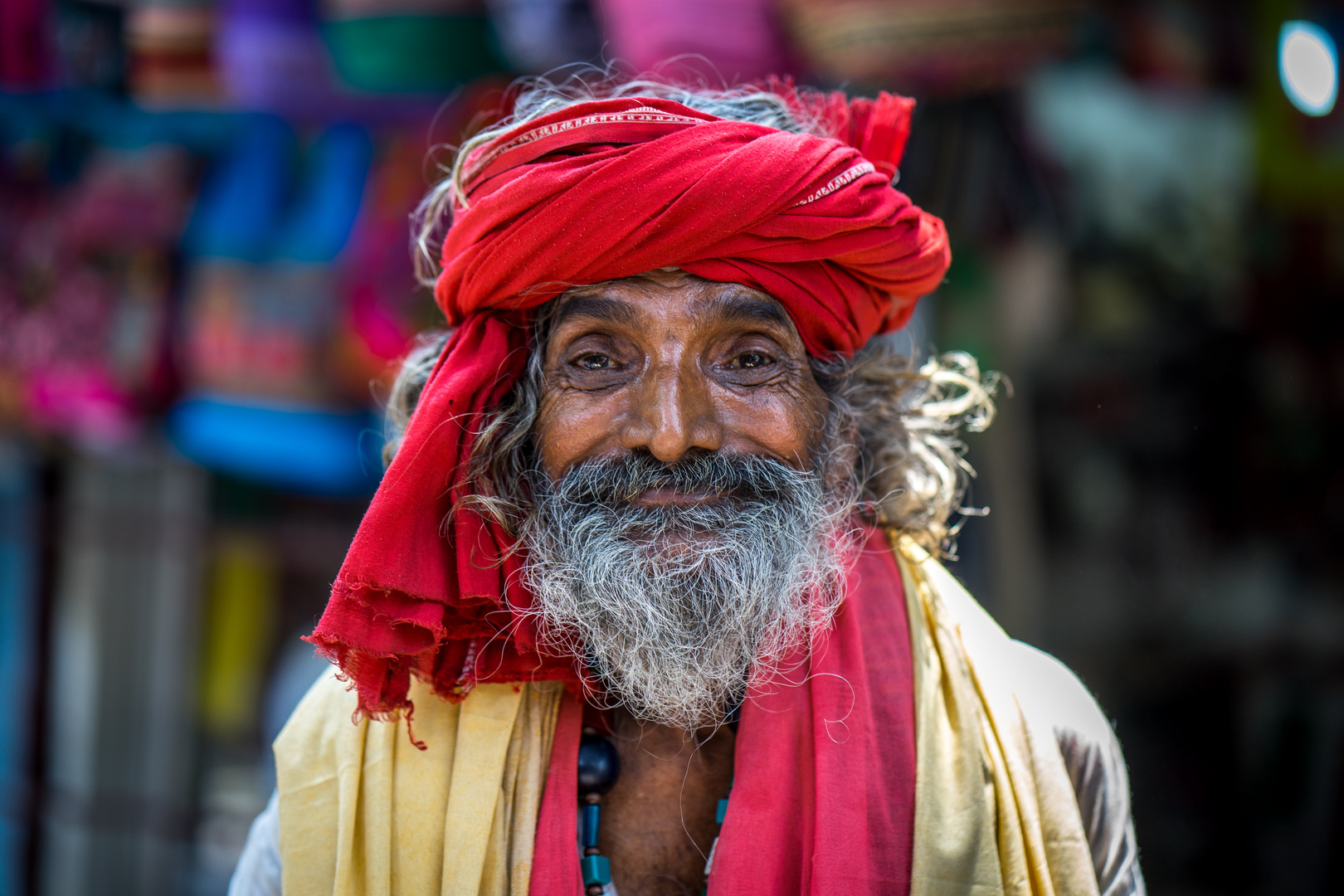 old indian man in Rishikesh, India