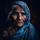 Old Indian Woman, No. 1 - erstellt mit KI