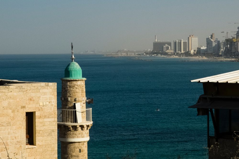 Old Jaffa blick nach Tel Aviv 