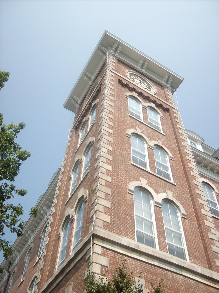 Old Main Building on University of Arkansas Fayettville