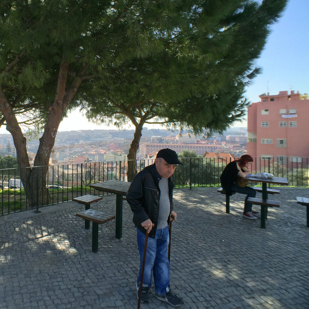 Old man and a student - Lisbon