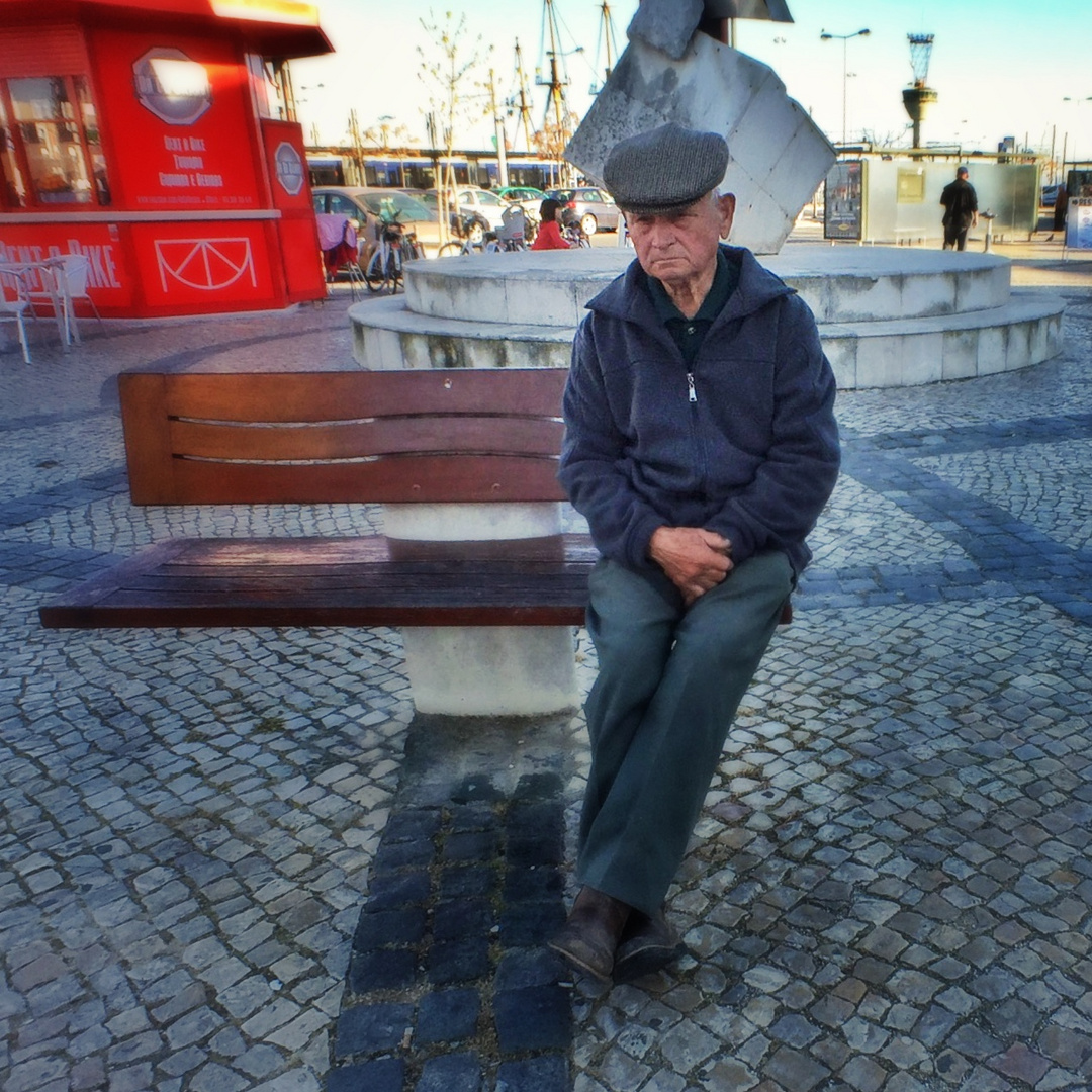 Old man in Almada, Lisbon