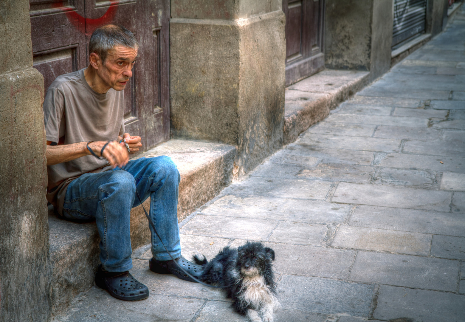 old man in barcelona