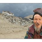 Old man in front of Chimday Gompa
