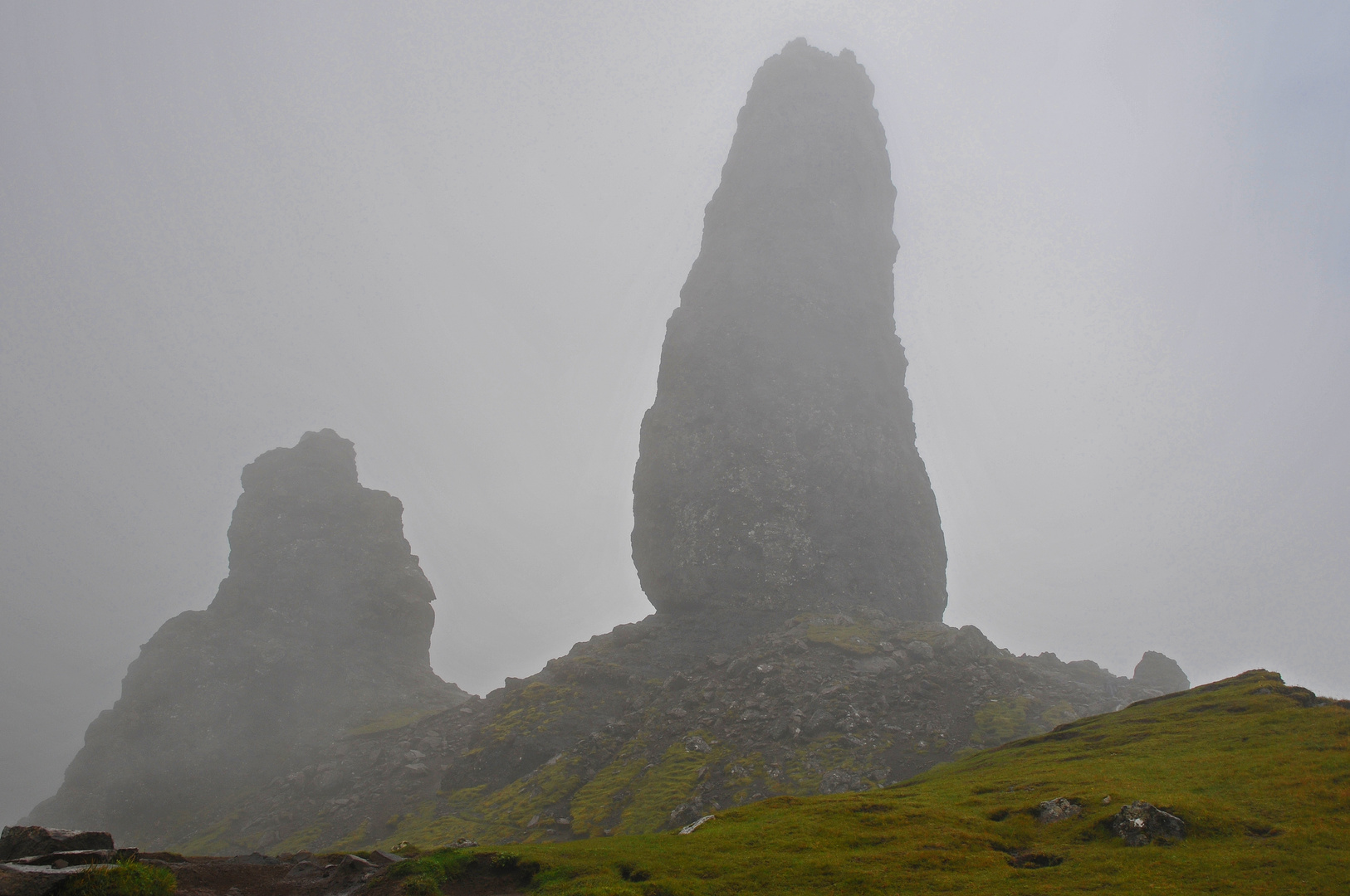 Old Man of Stoer in the fog