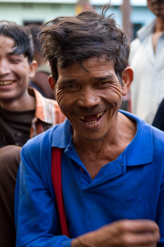 old man on a market