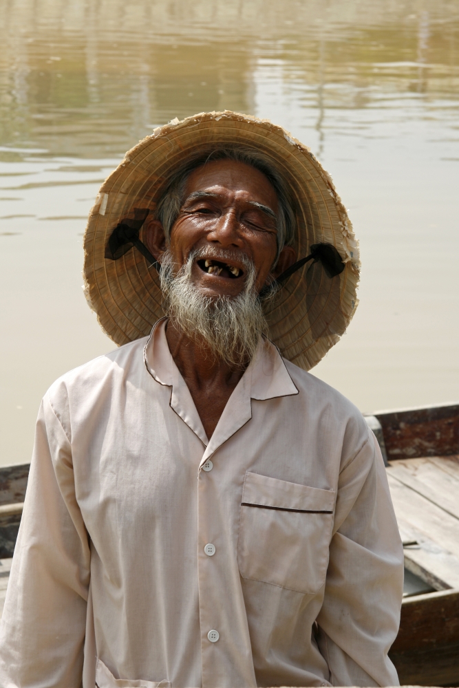 "Old man on the river" HoiAn - Vietnam