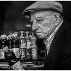 Old man with bottle