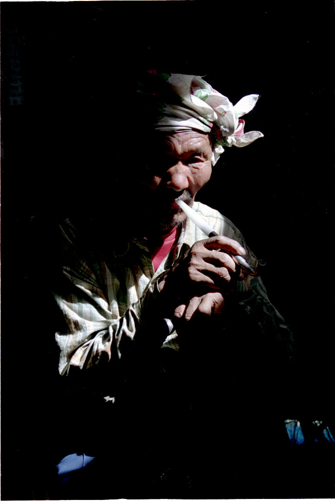 old man with pipe