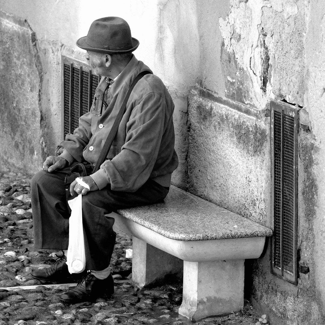 Old men in cagliari