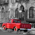 Old Red Car in New York